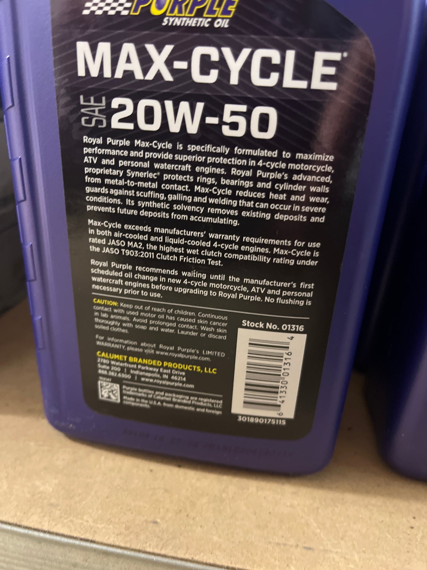 Max cycle 20w50
