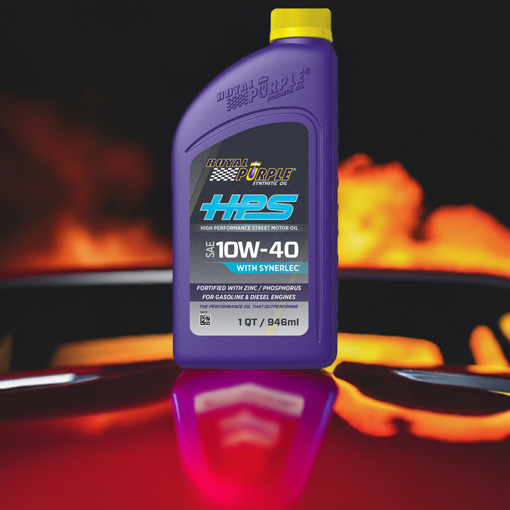 Royal Purple HPS 10W-40 100% Synthetic High Performance Engine Oil – 5.7 Liters (6 Qt)